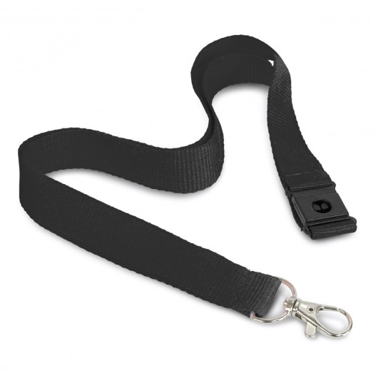 3D Logo Lanyards black